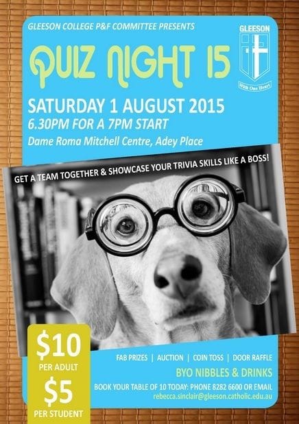 Quiz Night 2015 Quiz Night 2015